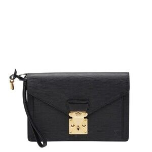 Louis Vuitton Epi Pochette Serie Dragonne Second Bag/Clutch Bag M52612 Noir B...